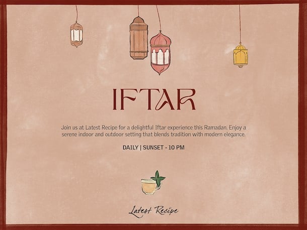 Iftar at Latest Recipe